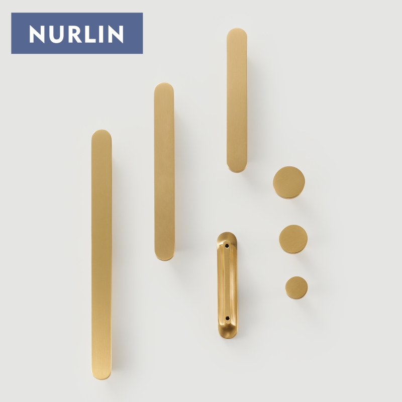 Furniture Hardware Nut - Nurlin Brass Circular Handles At Both
