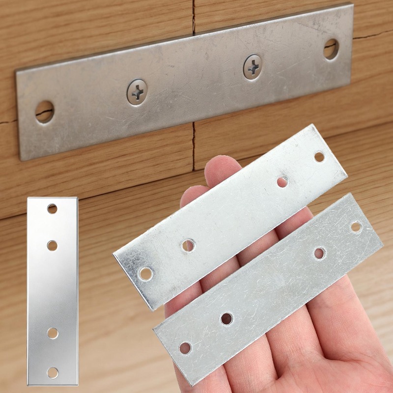 Furniture Joining Hardware - 6/1PCS Heavy Duty Straight Brace Brackets