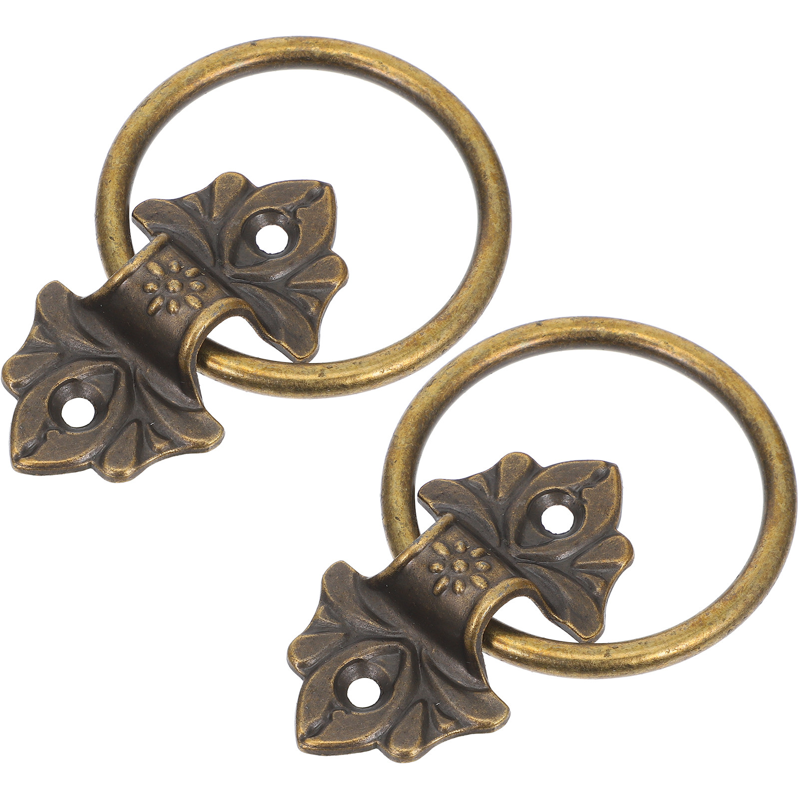 Furniture Hardware Drop Pulls - 2Pcs Style Drop Ring Pulls Zinc