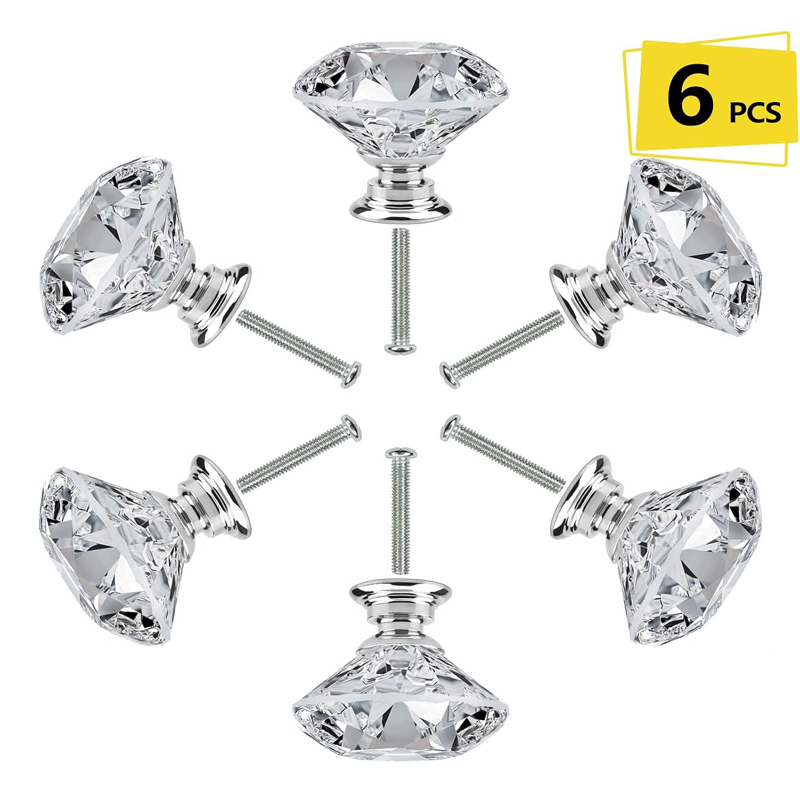 Furniture Hardware Tools - 6Pcs Cabinet Knob with Screws 30mm