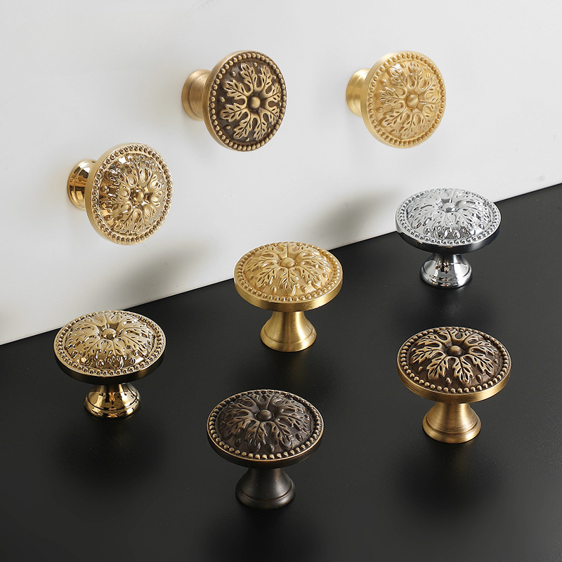 1pcs Satin Brass Cabinet Door  - Furniture Hardware Nut ulasan dan harga