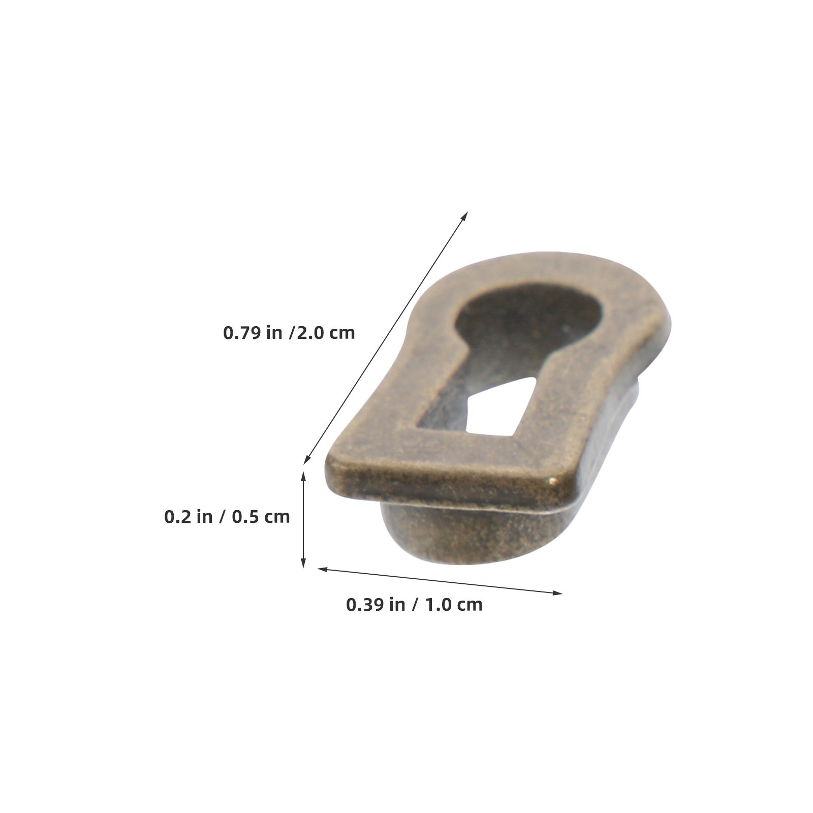 12Pcs Oval Zinc Alloy Keyhole  - Furniture Hardware Tools ulasan dan harga
