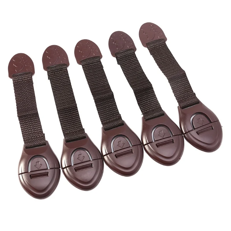 5pcs/lot Brown Cabinet Safety  - Furniture Hardware Tools ulasan dan harga