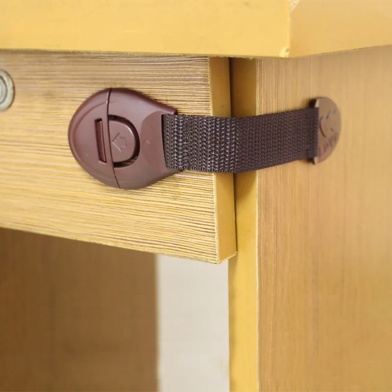 5pcs/lot Brown Cabinet Safety  - Furniture Hardware Tools ulasan dan harga