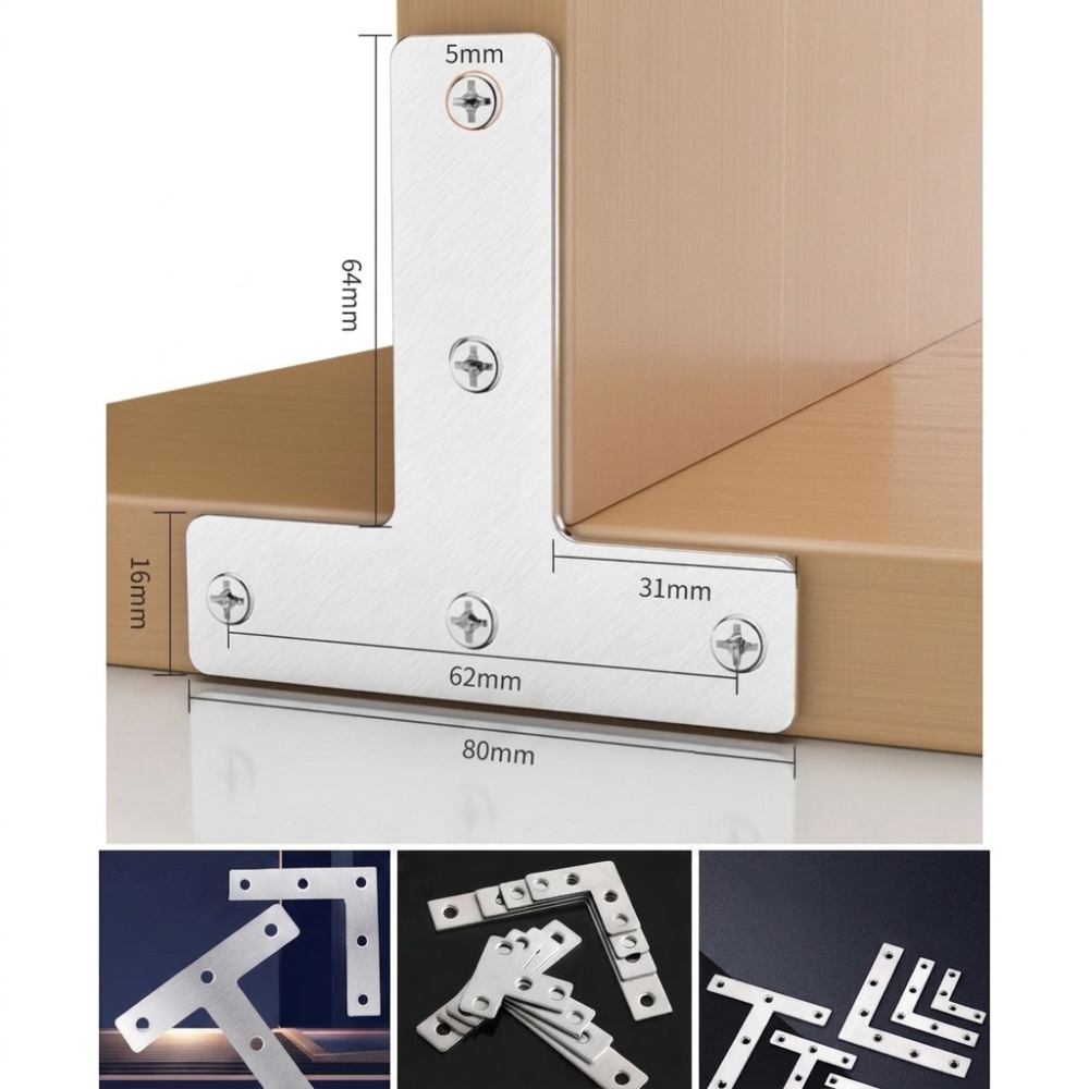 Sturdy Metal Joining Plate Iro - Furniture Joining Hardware ulasan dan harga