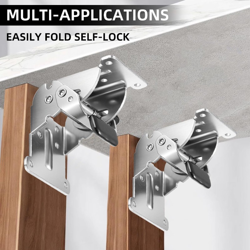 Self Locking Folding Hinge 90  - Furniture Hardware Tools ulasan dan harga