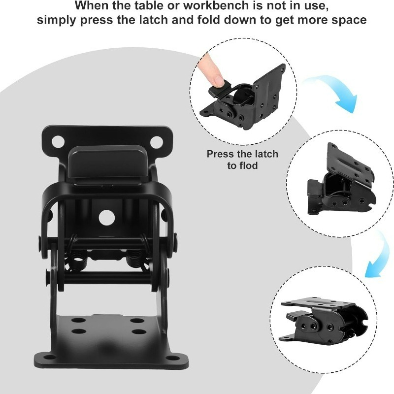 Self Locking Folding Hinge 90  - Furniture Hardware Tools ulasan dan harga