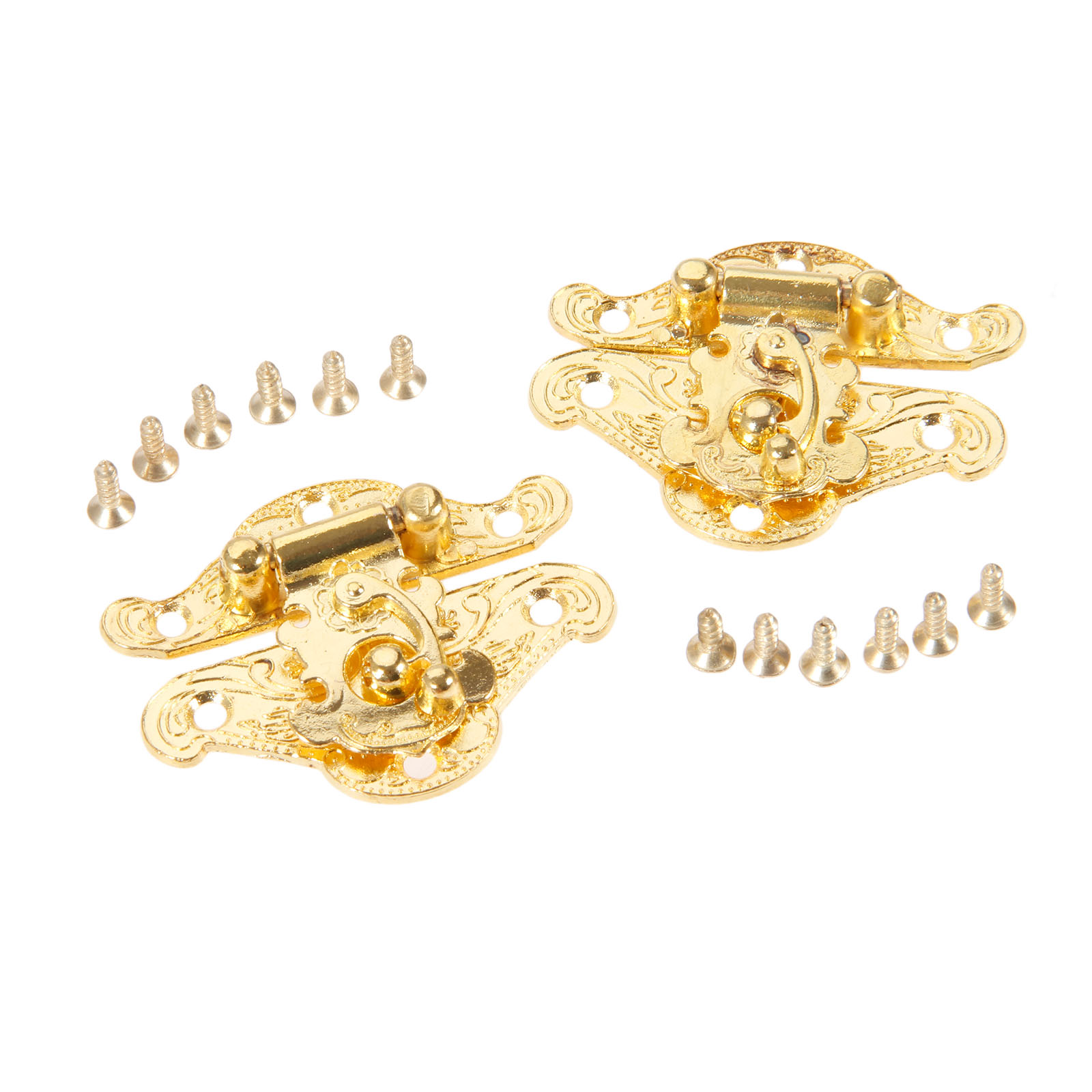 DRELD 2Pcs Antique Gold Box La - Furniture Hardware Tools ulasan dan harga