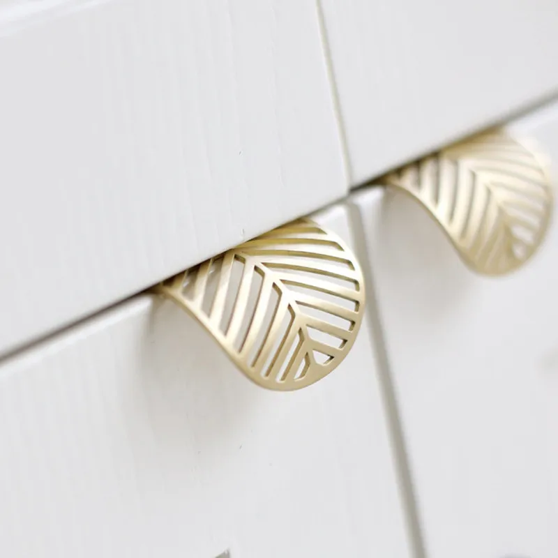 2026 New Leaf Shape Brass Draw - Furniture Hardware Wholesale ulasan dan harga