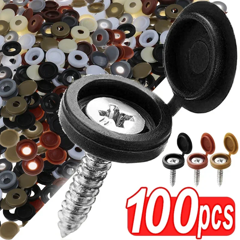Hinged Plastic Screw Cap Cover - Furniture Hardware Nut ulasan dan harga