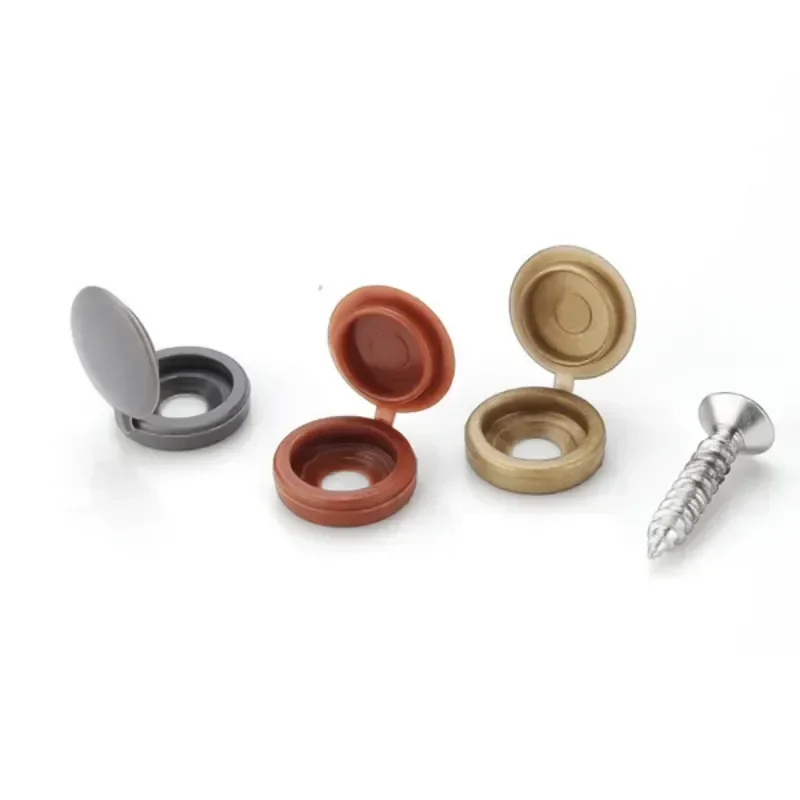 Hinged Plastic Screw Cap Cover - Furniture Hardware Nut ulasan dan harga