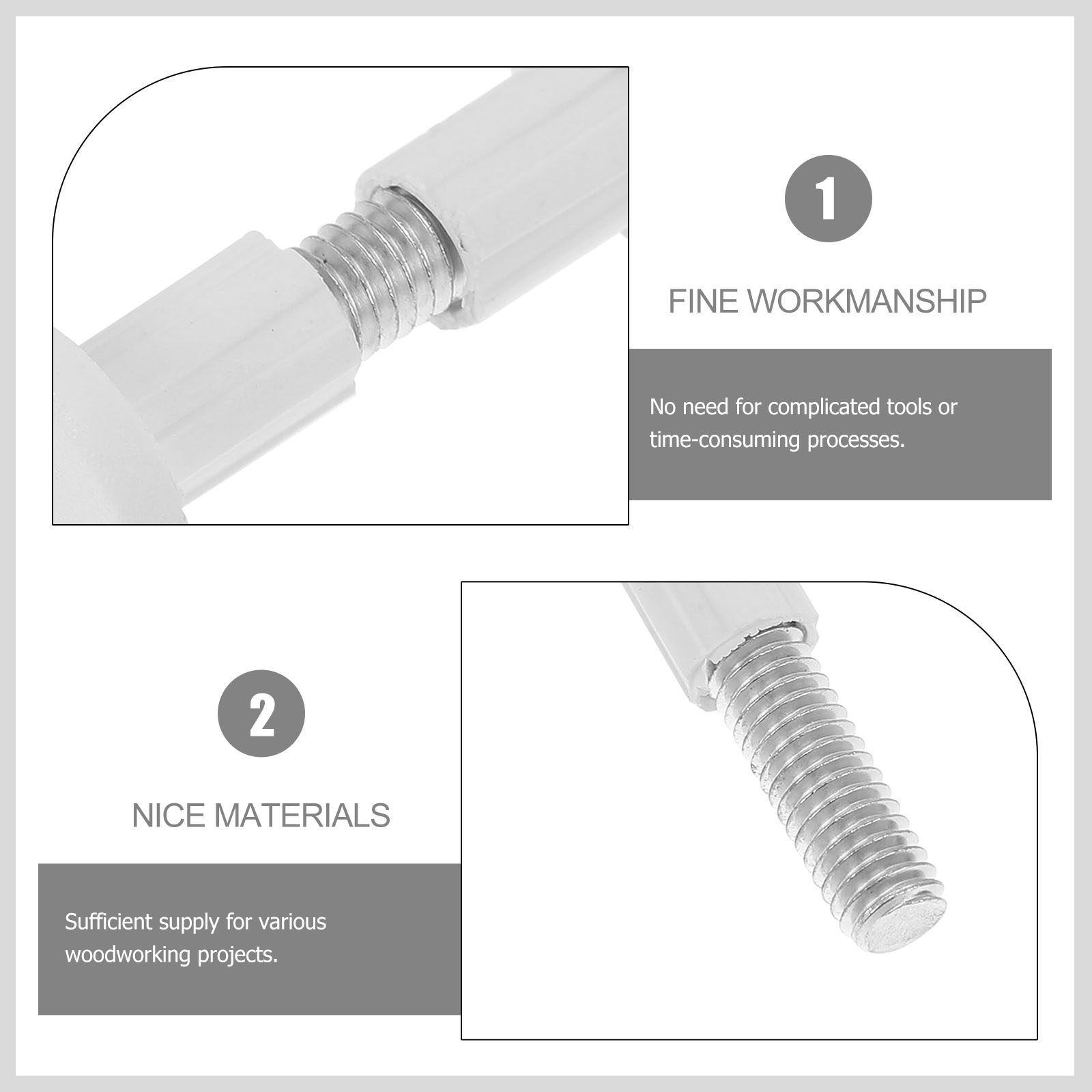 50Pcs Board Fastener Kit Plast - Furniture Joining Hardware ulasan dan harga