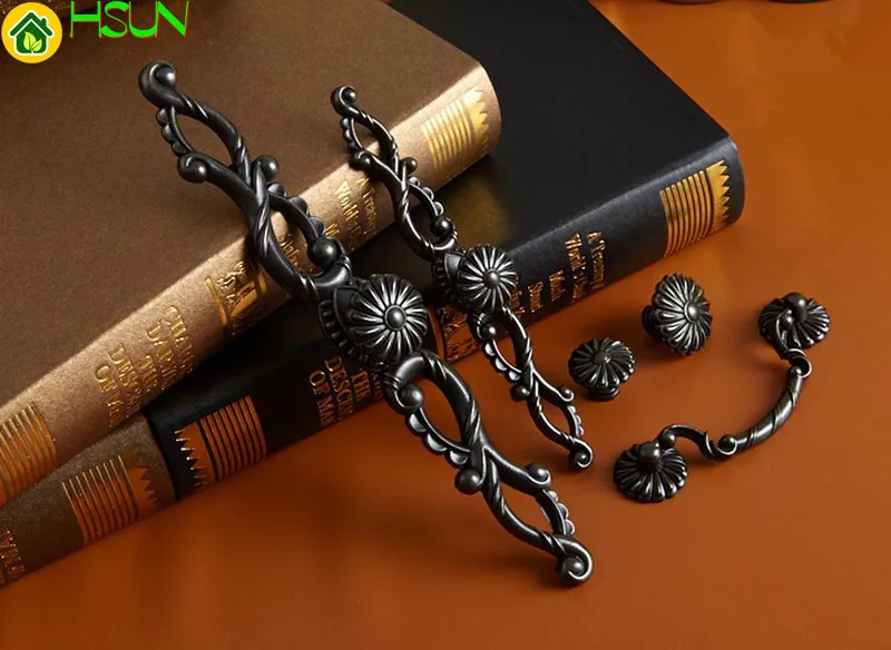 2 pcs Retro Metal Dresser Pull - Furniture Hardware Drop Pulls ulasan dan harga