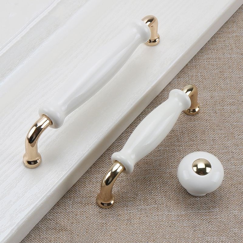White Ceramic Door Handles Mod - Furniture Hardware Nut ulasan dan harga
