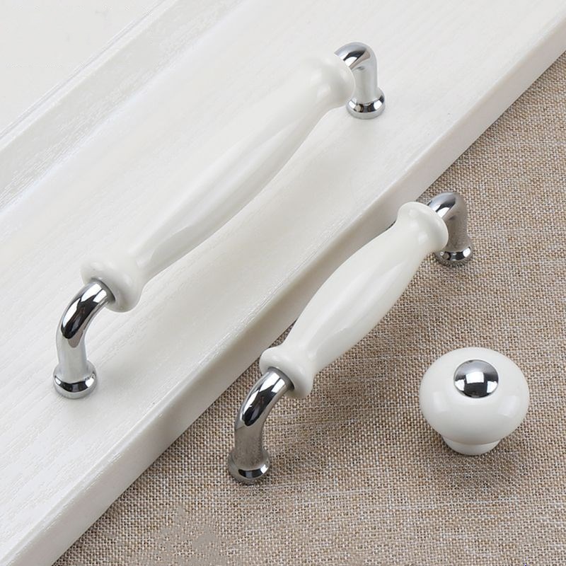 White Ceramic Door Handles Mod - Furniture Hardware Nut ulasan dan harga