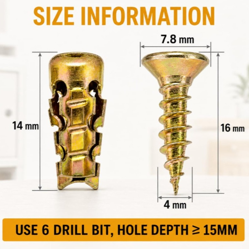 Short Expansion Screw Set Cabi - Furniture Hardware In China ulasan dan harga