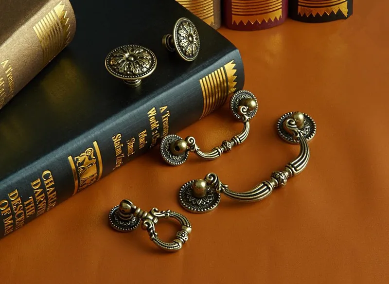 2 pcs 6style Countryside Dress - Furniture Hardware Drop Pulls ulasan dan harga