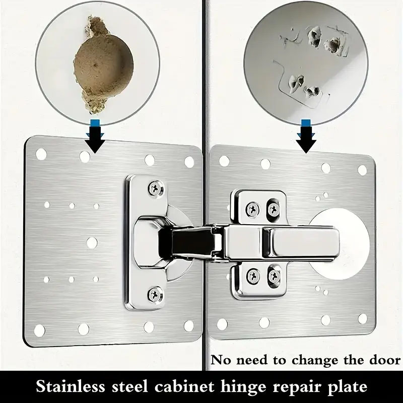Cabinet Door Hinge Repair Plat - Furniture Hardware Tools ulasan dan harga