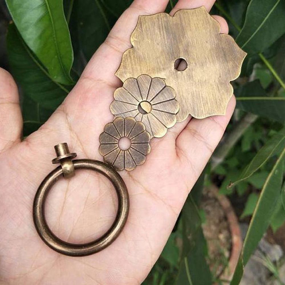 1PC Antique Bronze Brass Drawe - Furniture Hardware Drop Pulls ulasan dan harga