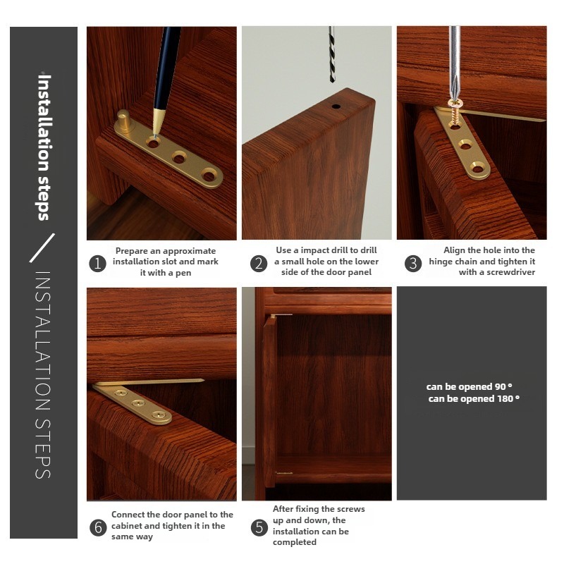 Pivot Hinge Copper 90/180 Degr - Furniture Hardware Tools ulasan dan harga