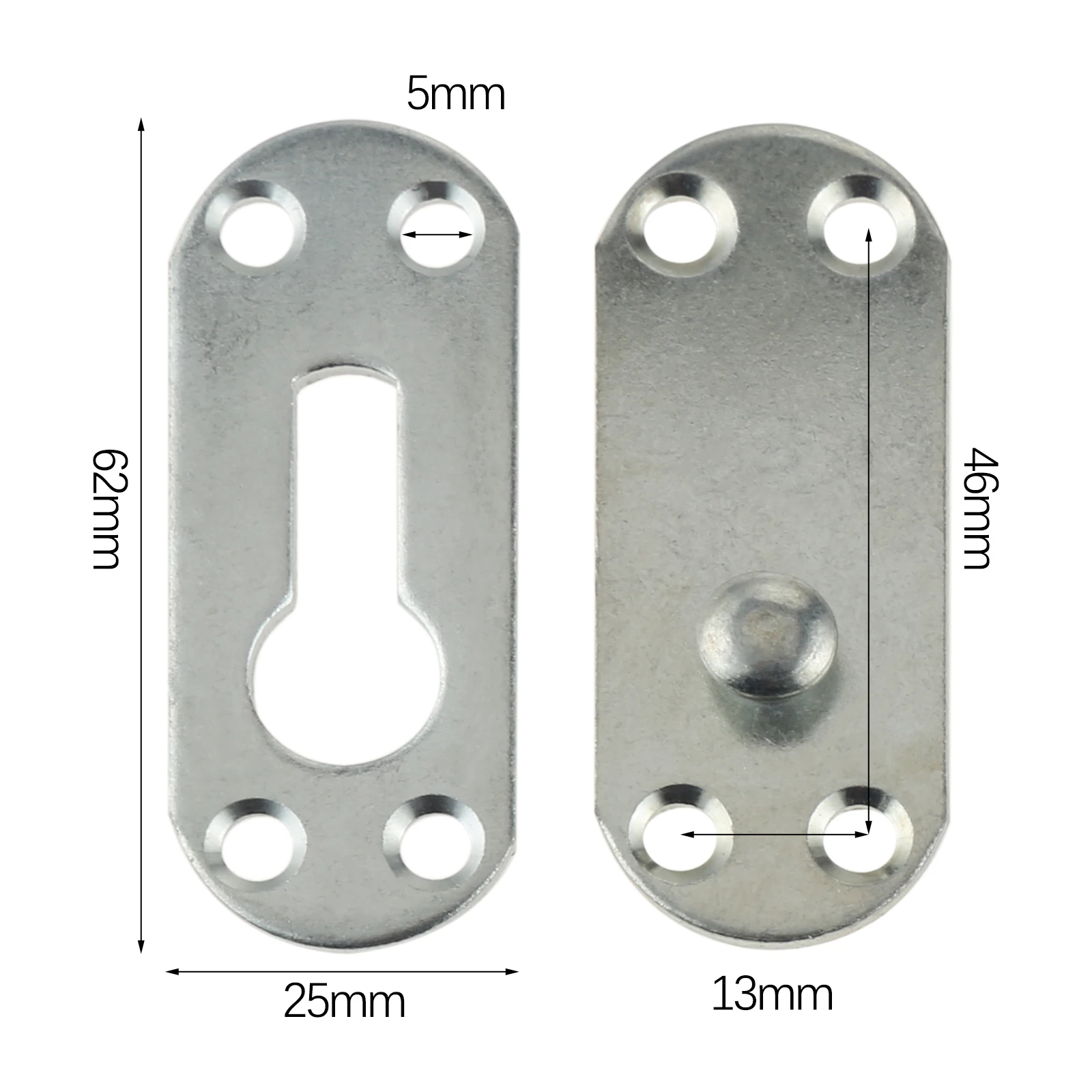 4 Sets Thickened Bed Hinge Fit - Furniture Joining Hardware ulasan dan harga